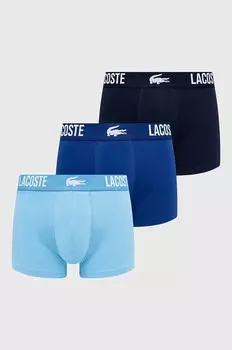 Комплект из трех боксеров Lacoste, синий