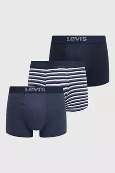 Комплект из трех боксеров Levi's, синий
