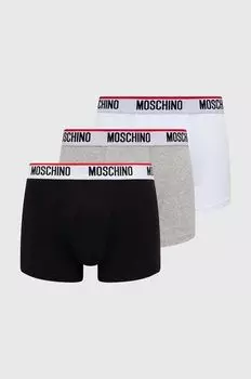 Комплект из трех боксеров Moschino Underwear, черный