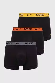 Комплект из трех боксеров Nike, черный