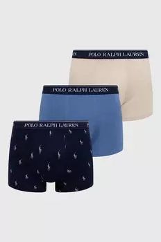 Комплект из трех боксеров Polo Ralph Lauren, синий