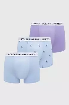Комплект из трех боксеров Polo Ralph Lauren, синий