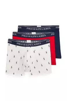Комплект из трех боксеров Polo Ralph Lauren, красный