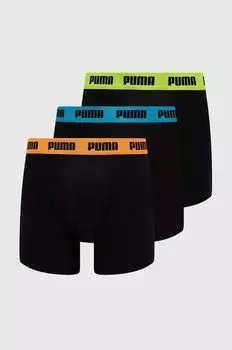 Комплект из трех боксеров Puma, черный