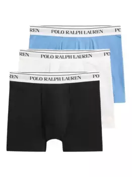 Комплект из трех боксеров с эластичным поясом POLO RALPH LAUREN, синий