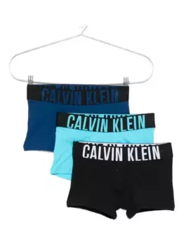 Комплект из трех боксеров с логотипом Calvin Klein Underwear, черный