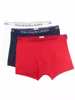 Комплект из трех боксеров с логотипом POLO RALPH LAUREN, красный