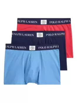 Комплект из трех боксеров с логотипом POLO RALPH LAUREN, красный
