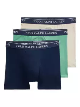 Комплект из трех боксеров с логотипом POLO RALPH LAUREN, синий