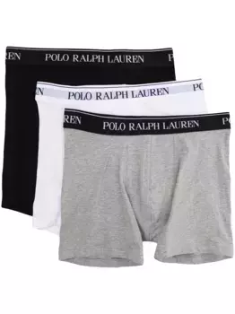 Комплект из трех боксеров с логотипом POLO RALPH LAUREN, черный