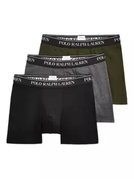 Комплект из трех боксеров с логотипом POLO RALPH LAUREN, черный