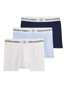 Комплект из трех боксеров с логотипом POLO RALPH LAUREN, белый