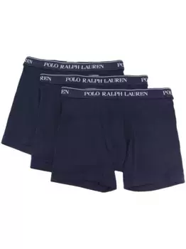 Комплект из трех боксеров с логотипом POLO RALPH LAUREN, синий
