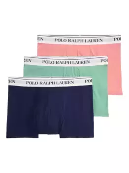 Комплект из трех боксеров с логотипом POLO RALPH LAUREN, синий