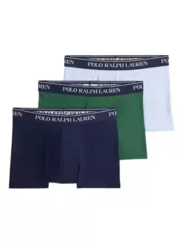 Комплект из трех боксеров с логотипом POLO RALPH LAUREN, синий
