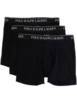 Комплект из трех боксеров с логотипом POLO RALPH LAUREN, черный