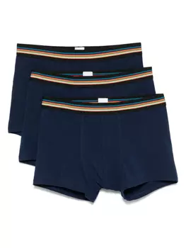 Комплект из трех боксеров с полосками Signature Stripe Paul Smith, синий