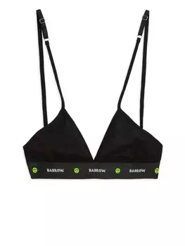 Комплект из трех бюстгальтеров с логотипом BARROW, черный