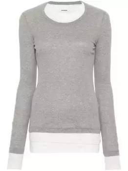 Комплект из трех футболок в рубчик JIL SANDER, нейтральный