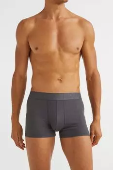 Комплект из трех хлопковых боксеров H&M, синий/темно-серый/серый
