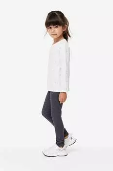 Комплект из трех леггинсов из плотного джерси H&M, черный