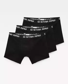 Комплект из трех мягких и эластичных черных трусов G-Star Raw, черный