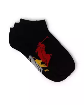 Комплект из трех мужских носков до щиколотки Polo Ralph Lauren, черный
