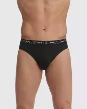 Комплект из трех мужских трусов черного цвета Dim