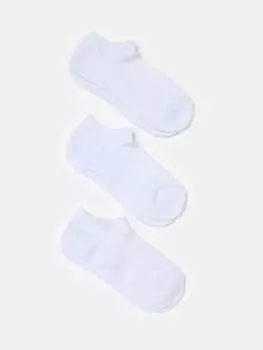 Комплект из трех пар эластичных носков для фитнеса Ovs, цвет optical white