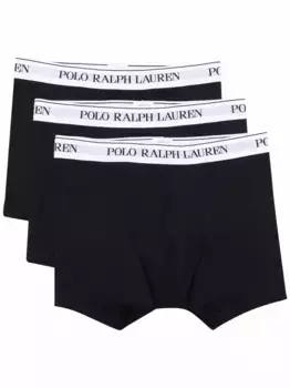 Комплект из трех пар боксеров с логотипом POLO RALPH LAUREN, черный