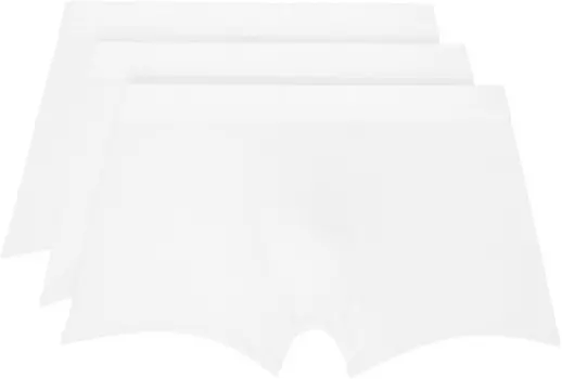 Комплект из трех пар трусов-боксеров KIM tretch белого цвета SKIMS