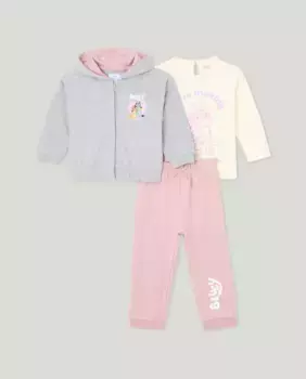 Комплект из трех предметов для девочки Baby El Corte Ingls, цвет 284 Lila