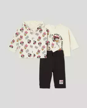 Комплект из трех предметов для девочки с принтом Минни Baby El Corte Ingls, цвет 830 Antracita