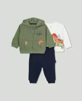 Комплект из трех предметов для мальчика Baby El Corte Ingls, мультиколор