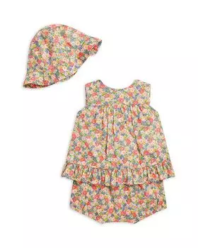 Комплект из трех предметов Polo Girls из хлопка и батиста с цветочным принтом - для малышей Ralph Lauren, мультиколор