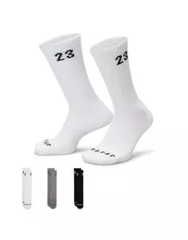 Комплект из трех разноцветных носков Jordan Essentials