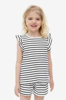 Комплект из трех рубашек с короткими рукавами H&M