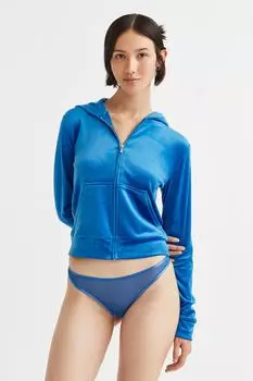 Комплект из трех сетчатых трусов-стрингов H&amp;M, голубовато-черный