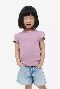 Комплект из трех топов с пышными рукавами H&M, лиловый