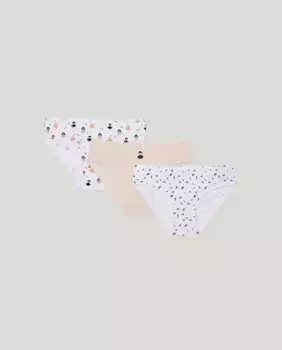 Комплект из трех трусиков для девочек Cotton Juice, мультиколор