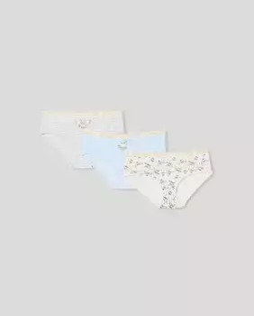 Комплект из трех трусиков для девочек Cotton Juice, мультиколор