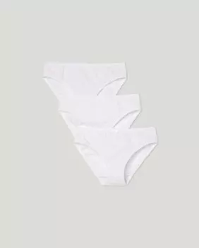 Комплект из трех трусиков для девочек с принтами Cotton Juice, розовый