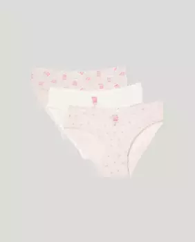 Комплект из трех трусиков для девочки Cotton Juice, мультиколор
