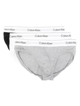 Комплект из трех трусов-брифов с логотипом Calvin Klein, черный