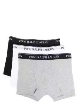 Комплект из трех трусов-брифов с логотипом POLO RALPH LAUREN, белый