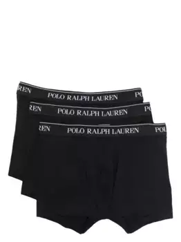 Комплект из трех трусов-брифов с логотипом POLO RALPH LAUREN, черный