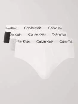 Комплект из трех трусов из эластичного хлопка CALVIN KLEIN UNDERWEAR, мульти