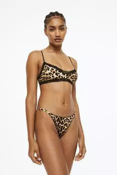 Комплект из трех трусов-стрингов H&amp;M, черно-белый