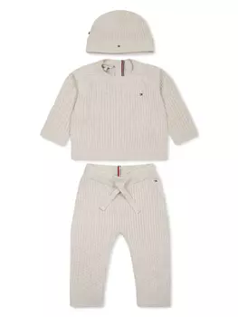 Комплект из трикотажных брюк Tommy Hilfiger Junior, нейтральный цвет
