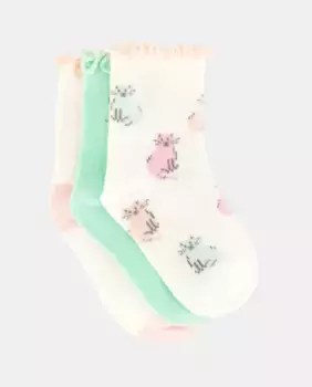 Комплект из трёх носков для девочки Cotton Juice, мультиколор